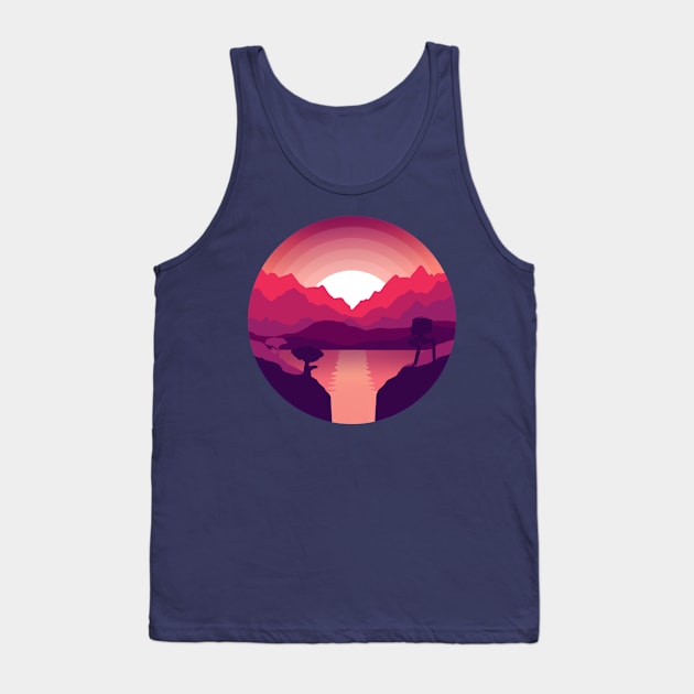 lake with a view Tank Top by nielsrevers